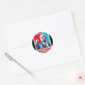 Sticker Rond Je Suis Avec Joe2 (Enveloppe)