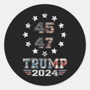 Sticker Rond Je suis avec Kamala qui n'a rien enlevé d'Idiot 2