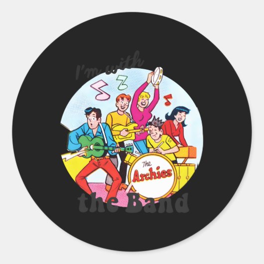 Sticker Rond Je Suis Avec La Bande Archie Comics (Devant)