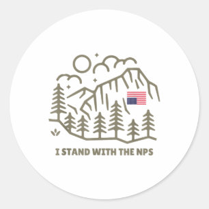Sticker Rond Je Suis Avec Le Nps - National Park Support