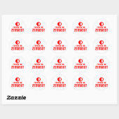 Sticker Rond Je suis avec le ZEITGEIST (Feuille)