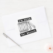 Sticker Rond je suis avec les livres interdits (Enveloppe)
