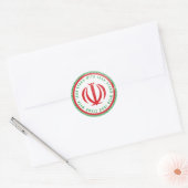 Sticker Rond Je suis avec l'iran (Enveloppe)