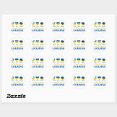 Sticker Rond Je suis avec l'ukraine (Feuille)