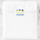 Sticker Rond Je suis avec l'ukraine (Sac)