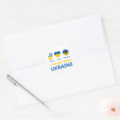 Sticker Rond Je suis avec l'ukraine (Enveloppe)