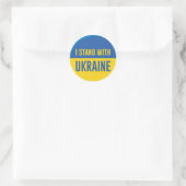 Sticker Rond Je Suis Avec L'Ukraine (Sac)