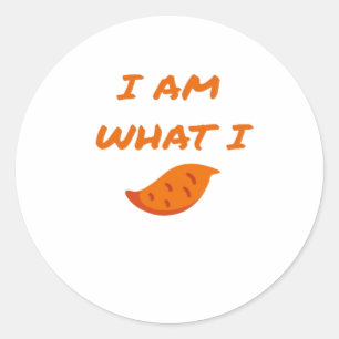 Sticker Rond Je suis ce que je Yam Classic