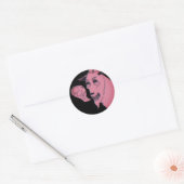 Sticker Rond Je Suis Chèvre (Enveloppe)