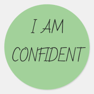 STICKER ROND JE SUIS CONFIANT