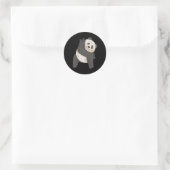 Sticker Rond Je suis conscient de la perte auditive des gestes  (Sac)