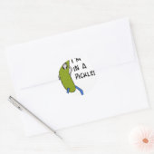 Sticker Rond Je suis dans un pickle (Enveloppe)