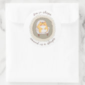 Sticker Rond Je suis en forme (Sac)