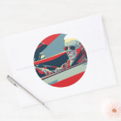 STICKER ROND JE SUIS EN RIDE AVEC BIDEN (Enveloppe)