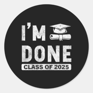 Sticker Rond Je suis fait Cl de 2025