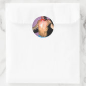 Sticker Rond Je suis ici (Sac)