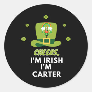 Sticker Rond Je Suis Irlandais Je Suis Carter