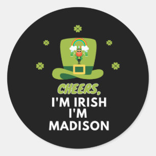 Sticker Rond Je Suis Irlandais Je Suis Madison2