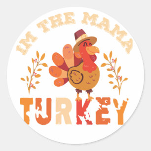 Sticker Rond Je Suis La Mama Turquie