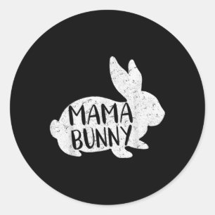 Sticker Rond Je suis la Mimi Bunny Pâques Drôle de fête des mèr