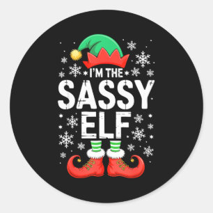 Sticker Rond Je suis le chemisier Sy Elf pour la correspondance