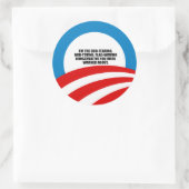 Sticker Rond Je suis le Dieu qui craint les conservateurs (Sac)