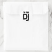 Sticker Rond Je suis le DJ (Sac)
