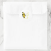 Sticker Rond Je suis le papillon DIPG tempête (Sac)