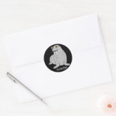 Sticker Rond Je suis le Walrus (Enveloppe)