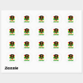 Sticker Rond Je suis l'histoire noire Histoire noire Afro-Améri (Feuille)