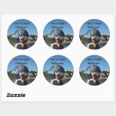 Sticker Rond JE SUIS Millionnaire (Feuille)