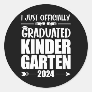 Sticker Rond Je suis officiellement diplômé de la maternelle Cl