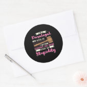 Sticker Rond Je Suis Parajuridique (Enveloppe)