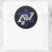 Sticker Rond Je Suis Pour Israël (Sac)