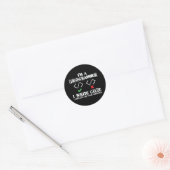 Sticker Rond Je suis programmeur (Enveloppe)
