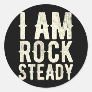 Sticker Rond Je suis Rock Steady Boxing Beat Parkinson maladie