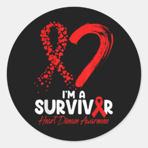 Sticker Rond Je Suis Survivante Sensibilisation aux maladies ca