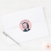 Sticker Rond "Je suis toujours avec elle" Hillary Clinton (Enveloppe)