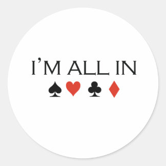Sticker Rond Je suis tout en T-shirt