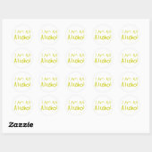 Sticker Rond Je suis un alcool (Feuille)