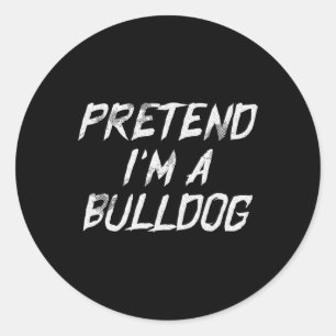 Sticker Rond Je Suis Un Chien De Chien De Chien do-it-yourself 