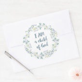 Sticker Rond Je suis un enfant de Dieu (Enveloppe)