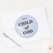 Sticker Rond Je suis un enfant de Dieu (Enveloppe)