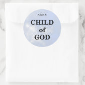 Sticker Rond Je suis un enfant de Dieu (Sac)
