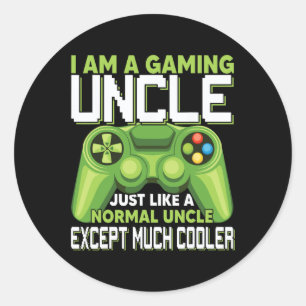 Sticker Rond Je Suis Un Oncle De Jeu Sauf Beaucoup Glacière Gam