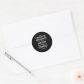 Sticker Rond Je Suis Un Programmeur Informatique (Enveloppe)