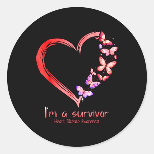 Sticker Rond Je Suis Un Survivant Mois De Sensibilisation Aux M (Devant)