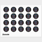 Sticker Rond Je suis un technicien en dialyse Néphrologie Techn (Feuille)