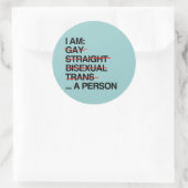 STICKER ROND JE SUIS UNE PERSONNE (Sac)