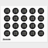 Sticker Rond Je suis venu écrasé (Feuille)